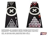 Beer Pong Tisch Matten Set - 3