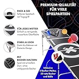 Beer Pong Tisch Set inkl. 50 Red Solo Cups und 6 Bälle - 2