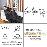 Profi Kuscheldecke mit Ärmeln 200 x 150 cm in verschiedenen Farben - 7