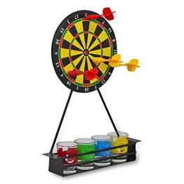 Magnetisches Trinkspiel Drinking Dart inkl. 4 Gläser und 4 Magent-Dartpfeile