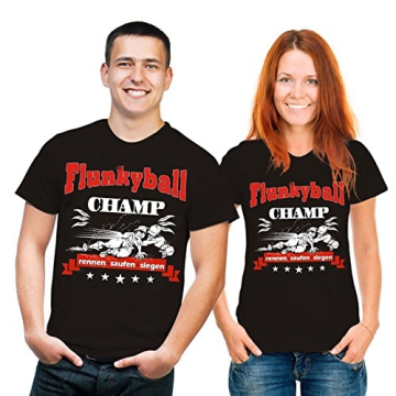T-Shirt Flunkyball Champ Funshirt schwarz